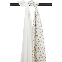 Meyco Musselin Baumwolltuch 2er Pack Stains Neutral