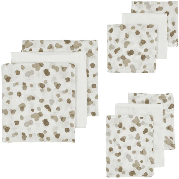 Meyco Musselin Starterset Basic 9er Pack Stains Neutral 1 Meyco Musselin Starterset Basic 9er Pack Stains Neutral