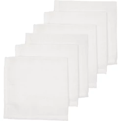 Meyco Spucktücher 6er-Pack Weiß 30 X 30 Cm