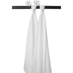 Meyco Swaddles 2er-pack GOTS Weiß 120x120 Cm