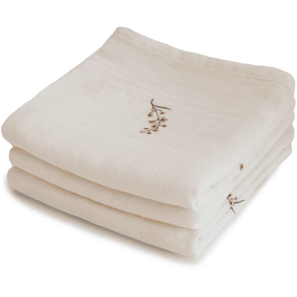 Mushie Musselintücher 3er-Pack Flowers 1 Mushie Musselintücher 3er-Pack Flowers