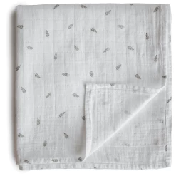 Mushie Wickeltuch Musselin Leaves 120 X120 Cm