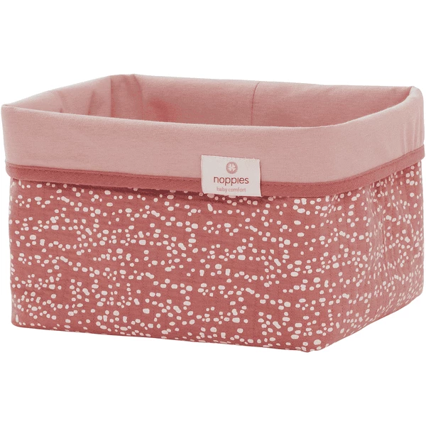 Noppies Kommodenkörbchen Fancy Dot Size M Brick Dust 1 Noppies Kommodenkörbchen Fancy Dot Size M Brick Dust