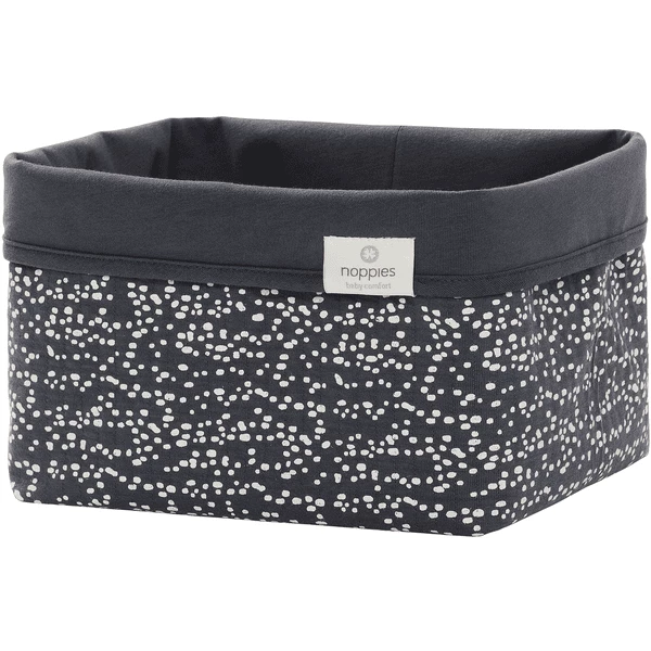 Noppies Kommodenkörbchen Fancy Dot Size M Forged Iron 1 Noppies Kommodenkörbchen Fancy Dot Size M Forged Iron