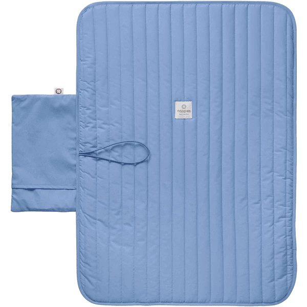 Noppies Wickelunterlage Poplin Portable 50x70 Cm Colony Blue 1 Noppies Wickelunterlage Poplin Portable 50x70 Cm Colony Blue