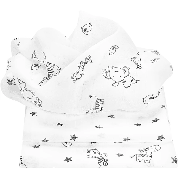 Odenwälder Mullwindeln Animal Farm 3er-Pack Anthrazit 80 X 80 Cm 1 Odenwälder Mullwindeln Animal Farm 3er-Pack Anthrazit 80 X 80 Cm