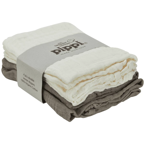 Pippi Muslin Tücher 4er Pack Cinder 1 Pippi Muslin Tücher 4er Pack Cinder