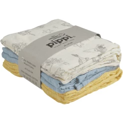 Pippi Muslin Tücher 6er Pack Ocean
