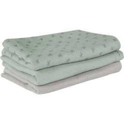 Roba Mullwindeln 3er Set Lil Planet Grün 80 X 80 Cm