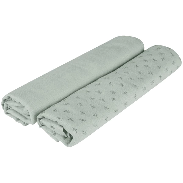 Roba Puck- Und Stilltuch 2er Set Lil Planet Grün 120 X 120 Cm 1 Roba Puck- Und Stilltuch 2er Set Lil Planet Grün 120 X 120 Cm