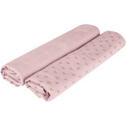 Roba Puck- Und Stilltuch 2er Set Lil Planet Rosa 120 X 120 Cm