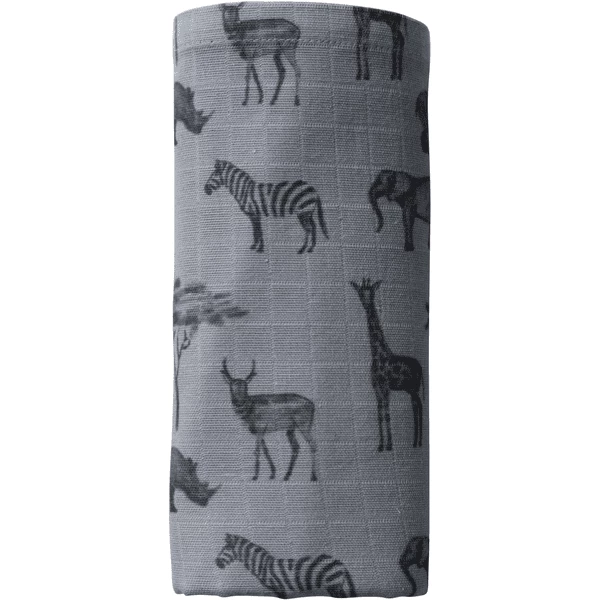 Snoozebaby Mulltuch Storm Grey Rainbow/Safari Grey 1 Snoozebaby Mulltuch Storm Grey Rainbow/Safari Grey