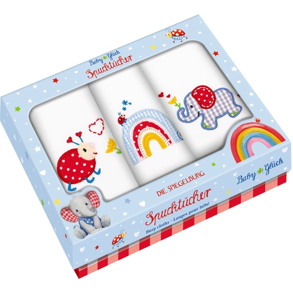 SPIEGELBURG COPPENRATH Spucktücher BabyGlück, 3-tlg. 1 SPIEGELBURG COPPENRATH Spucktücher BabyGlück, 3-tlg.