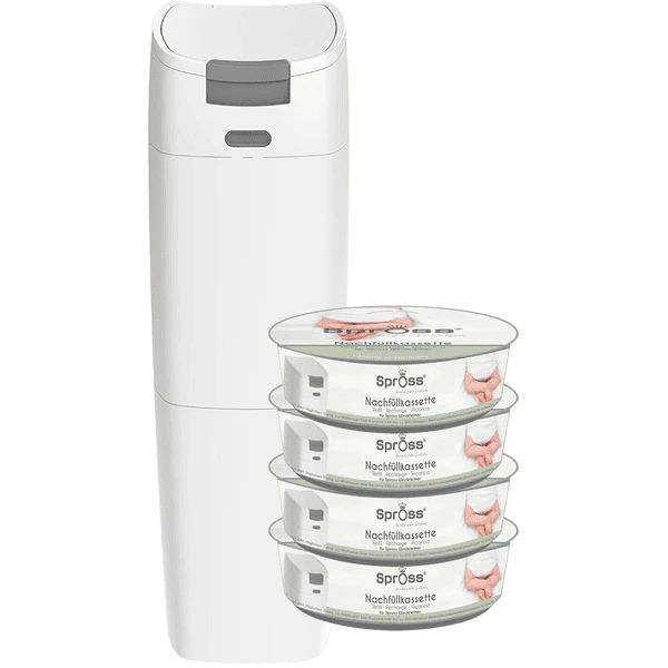 SprOss® Spross Windeleimer Inklusive Vier Nachfüllkassetten 1 SprOss® Spross Windeleimer Inklusive Vier Nachfüllkassetten