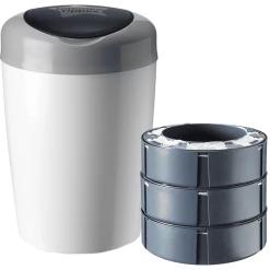 Tommee Tippee Windeleimer Sangenic Simplee Inkl. 3 Kassetten Weiß / Grau