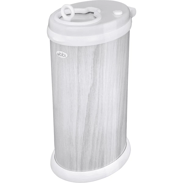 Ubbi® Windeleimer Edelstahl, Holz Marmoriert, Grau 1 Ubbi® Windeleimer Edelstahl, Holz Marmoriert, Grau